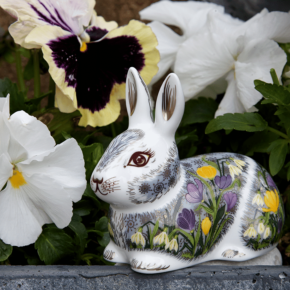 Royal Crown Derby Springtime Bunny – official product image