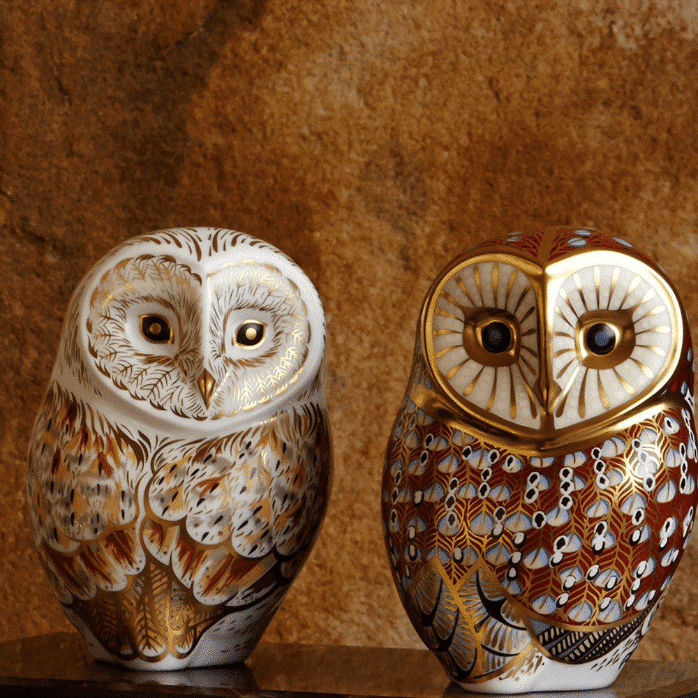 Royal Crown Derby Winter Owl – alternate official product image