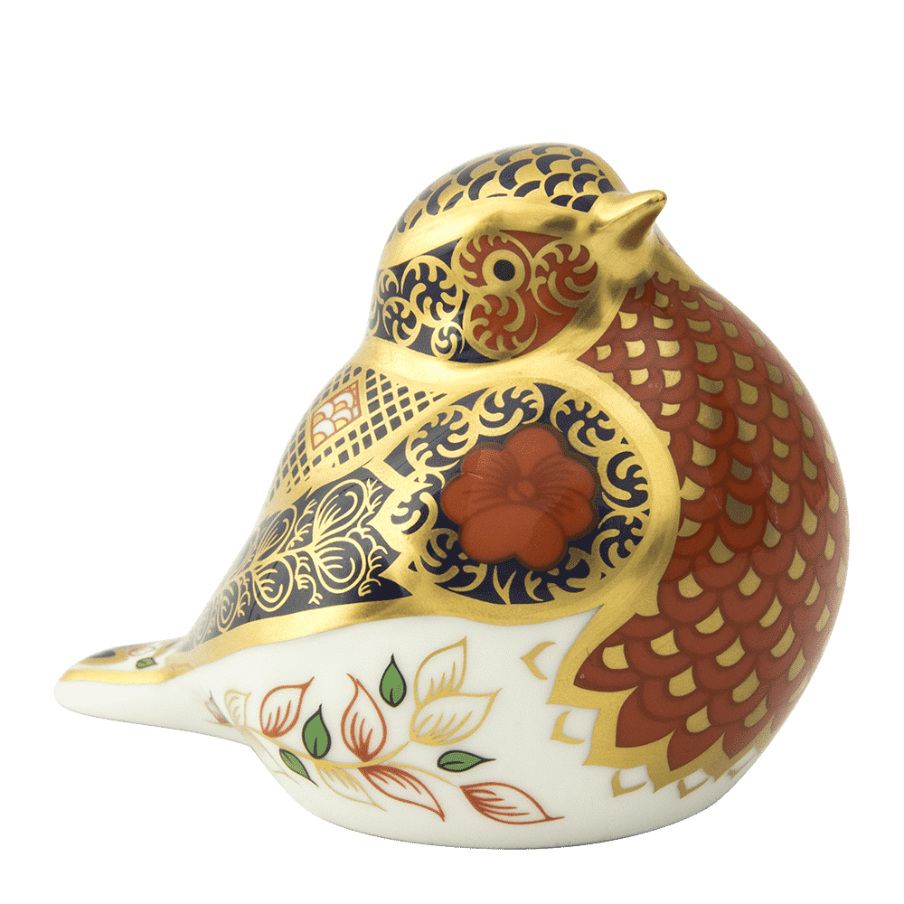Royal Crown Derby Old Imari Solid Gold Band Robin – alternate official product image