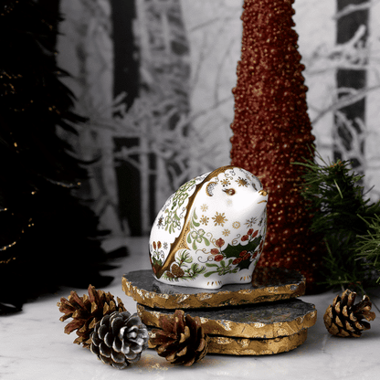 Royal Crown Derby Christmas Hedgehog – official product image