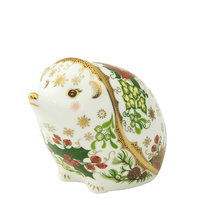 Royal Crown Derby Christmas Hedgehog – alternate official product image
