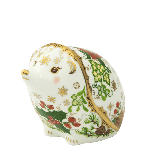 Royal Crown Derby Christmas Hedgehog – alternate official product image