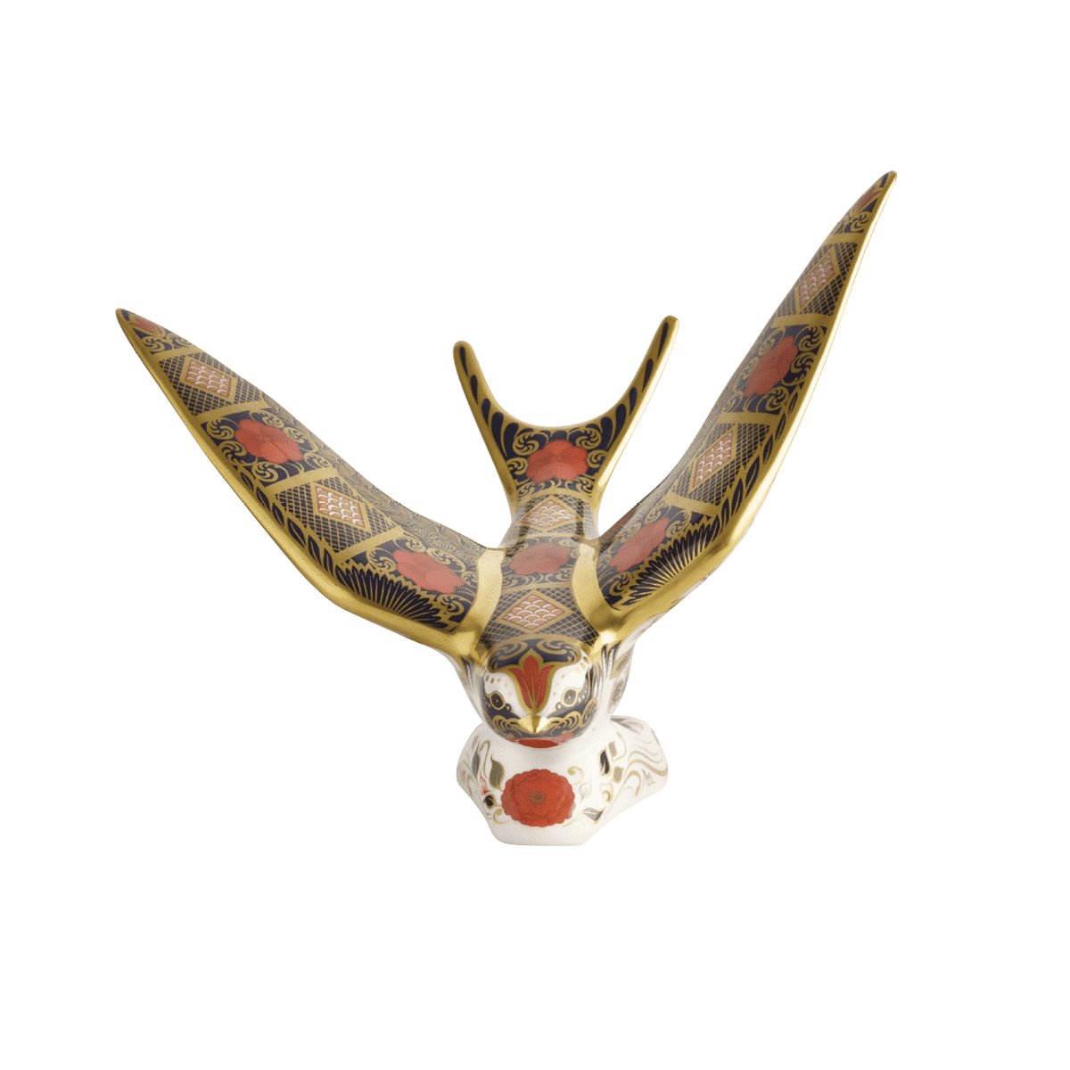 Royal Crown Derby Old Imari Solid Gold Band Swallow – alternate official product image