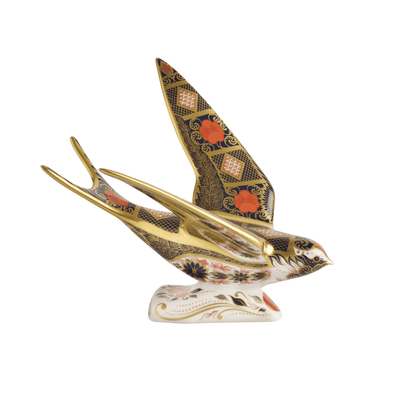 Royal Crown Derby Old Imari Solid Gold Band Swallow – alternate official product image