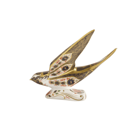 Royal Crown Derby Old Imari Solid Gold Band Swallow – alternate official product image