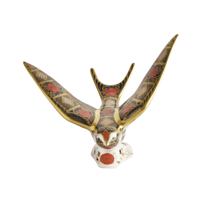 Royal Crown Derby Old Imari Solid Gold Band Swallow – alternate official product image