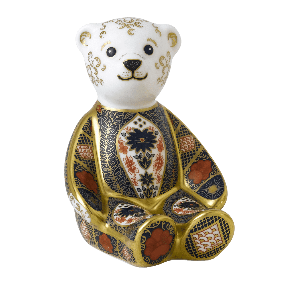Royal Crown Derby Old Imari Solid Gold Band Bear – alternate official product image