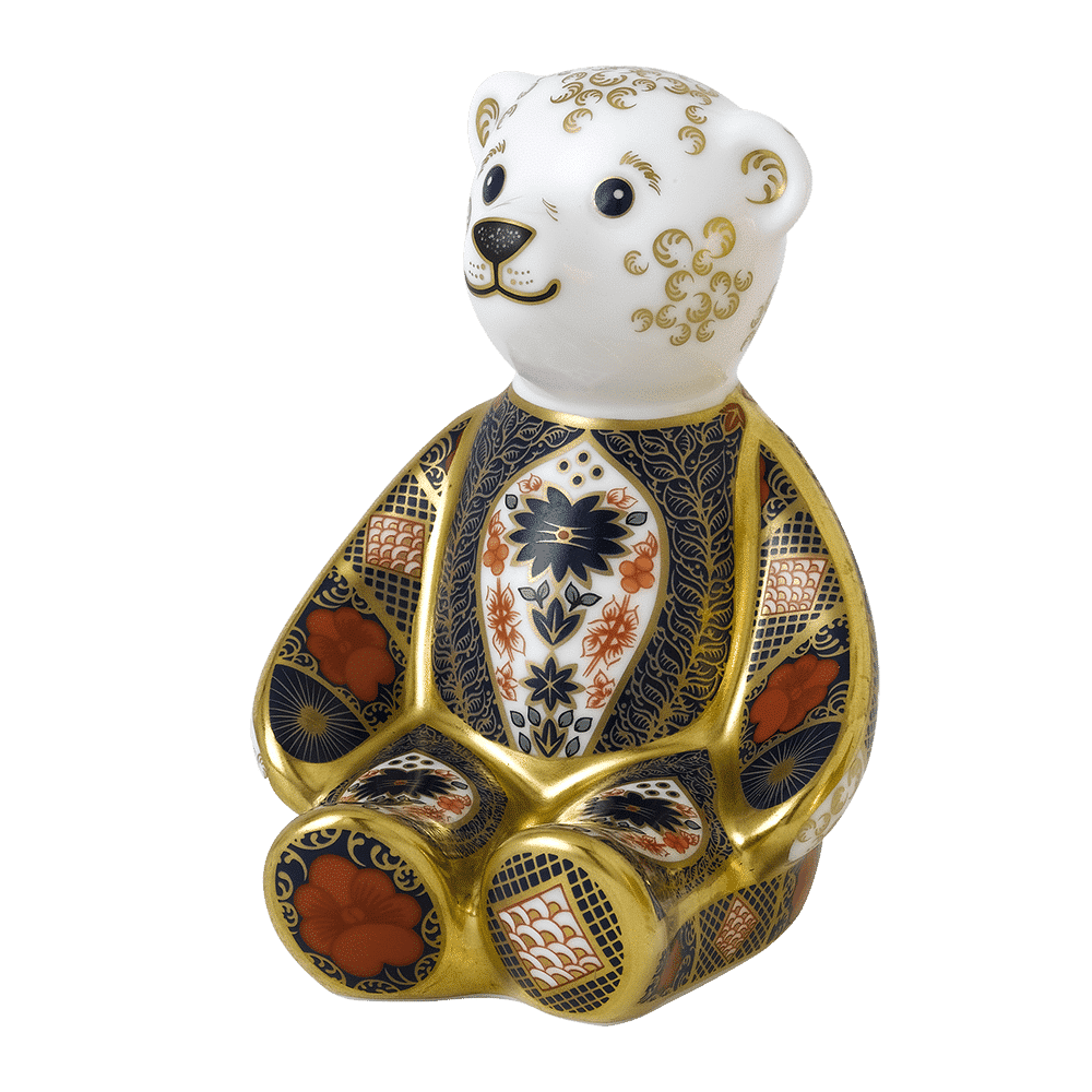 Royal Crown Derby Old Imari Solid Gold Band Bear – alternate official product image