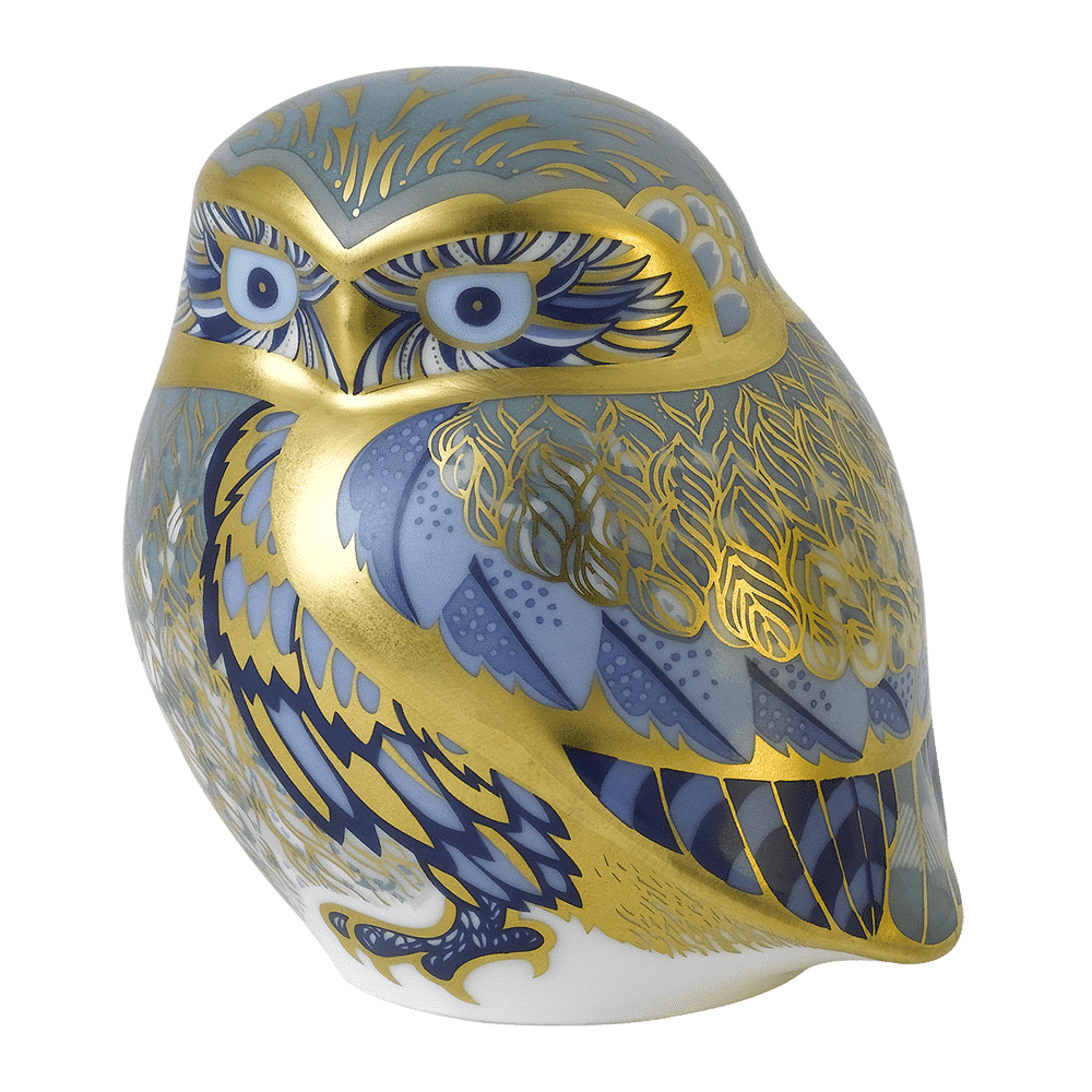 Royal Crown Derby Nightingale Owl – alternate official product image