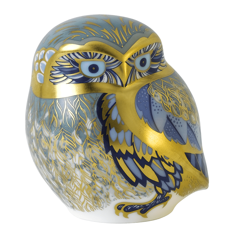 Royal Crown Derby Nightingale Owl – alternate official product image