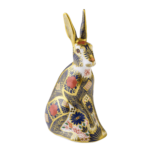 Royal Crown Derby Old Imari Solid Gold Band Hare – alternate official product image