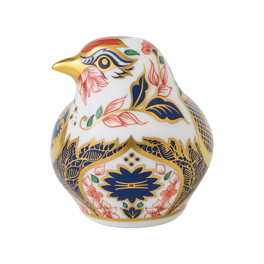 Royal Crown Derby Old Imari Solid Gold Band Goldfinch – alternate official product image