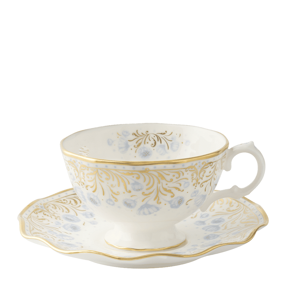 Royal Crown Derby Royal Peony Blue Tea Saucer (15cm) – alternate official product image