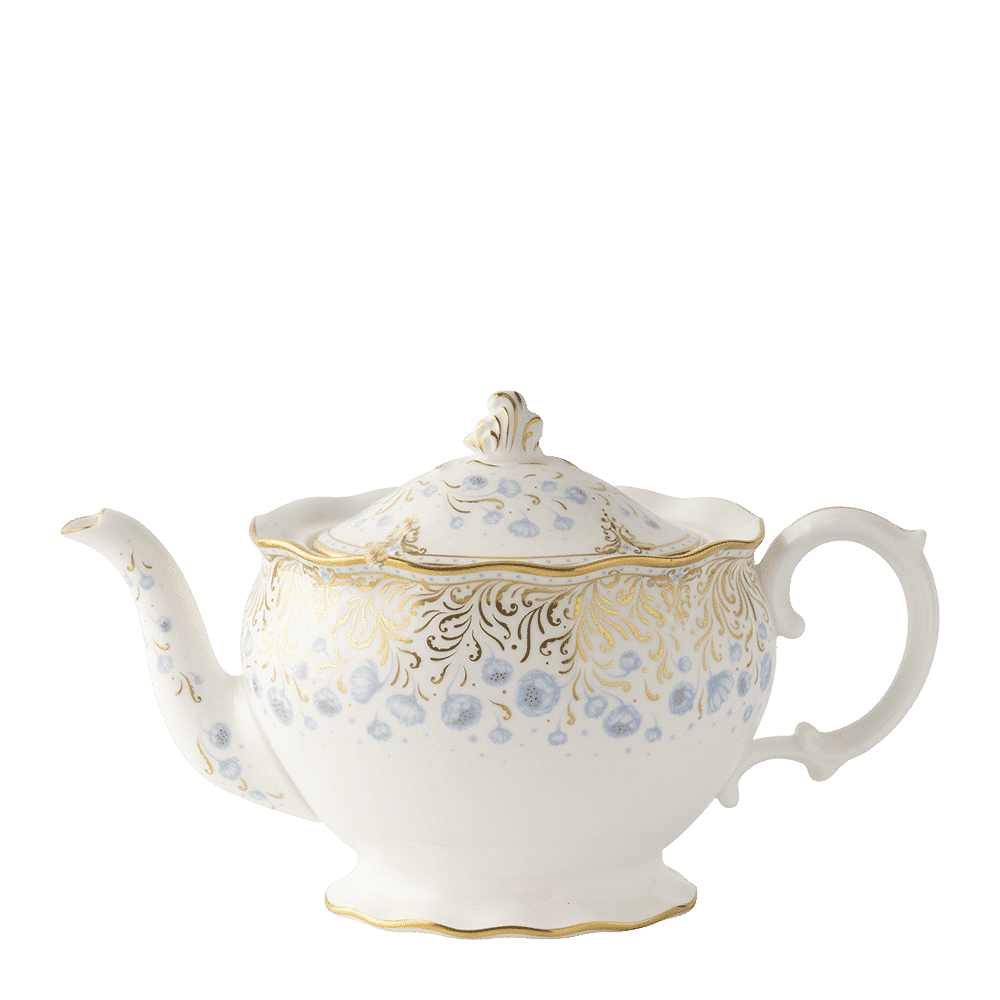 Royal Crown Derby Royal Peony Blue Teapot (1000ml) – official product image