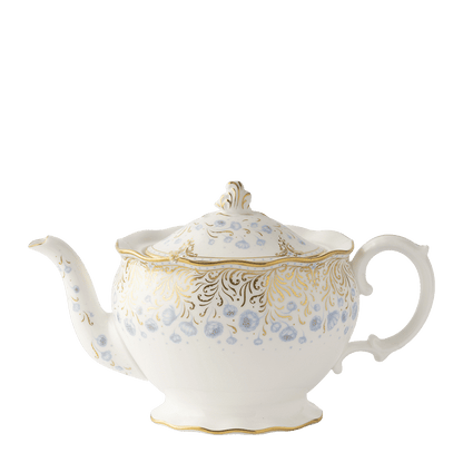 Royal Crown Derby Royal Peony Blue Teapot (1000ml) – official product image