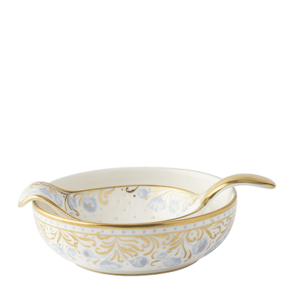 Royal Crown Derby Royal Peony Blue Tea Strainer and Drip Bowl (10cm) – official product image