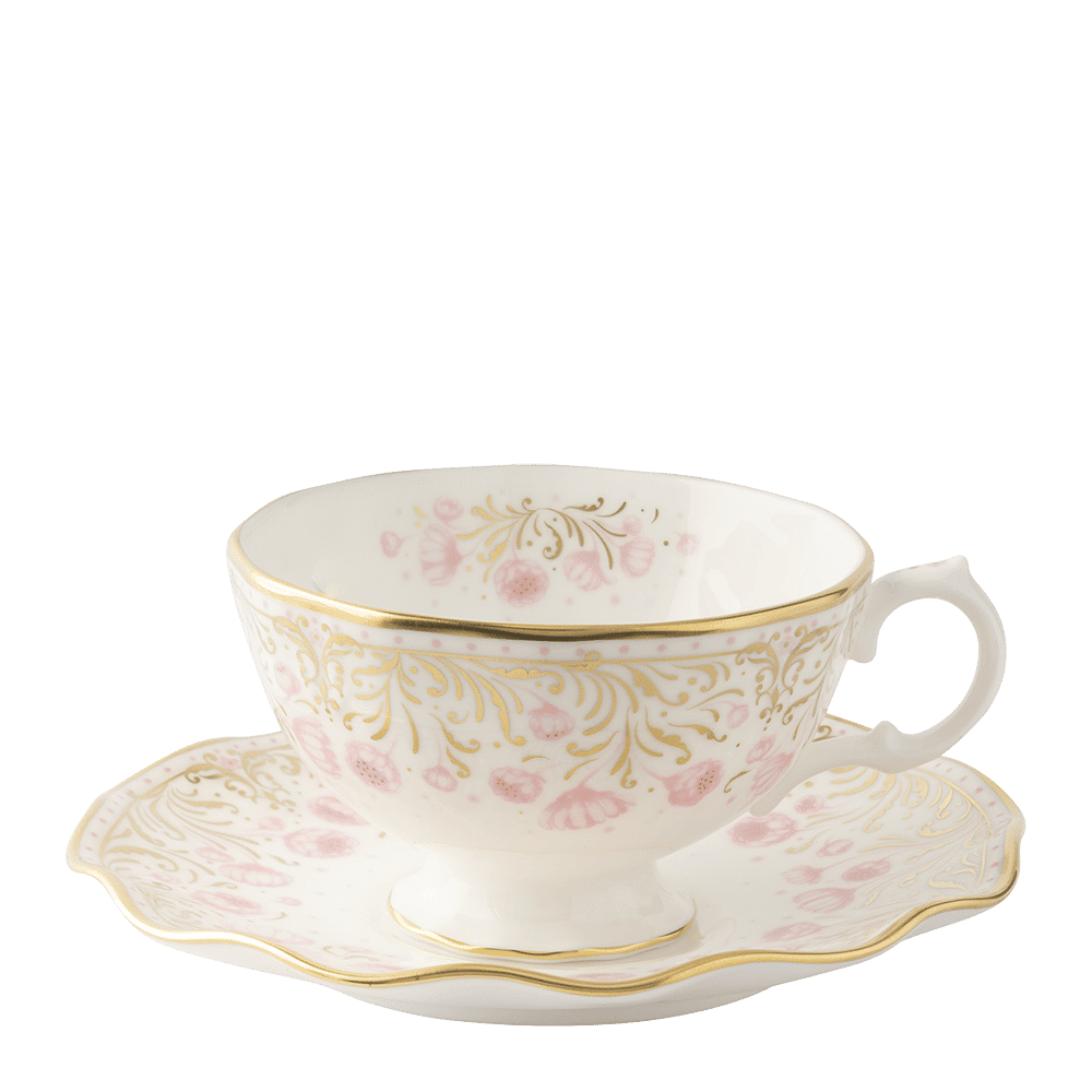 Royal Crown Derby Royal Peony Pink Teacup (220ml) – alternate official product image