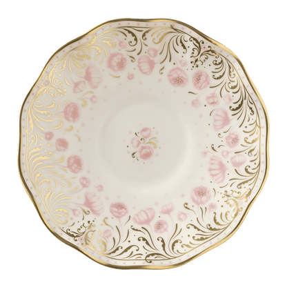 Royal Crown Derby Royal Peony Pink Tea Saucer (15cm) – official product image