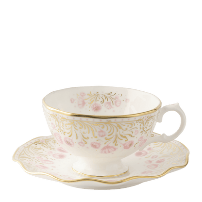 Royal Crown Derby Royal Peony Pink Tea Saucer (15cm) – alternate official product image