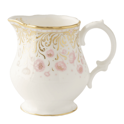 Royal Crown Derby Royal Peony Pink Cream Jug (225ml) – official product image