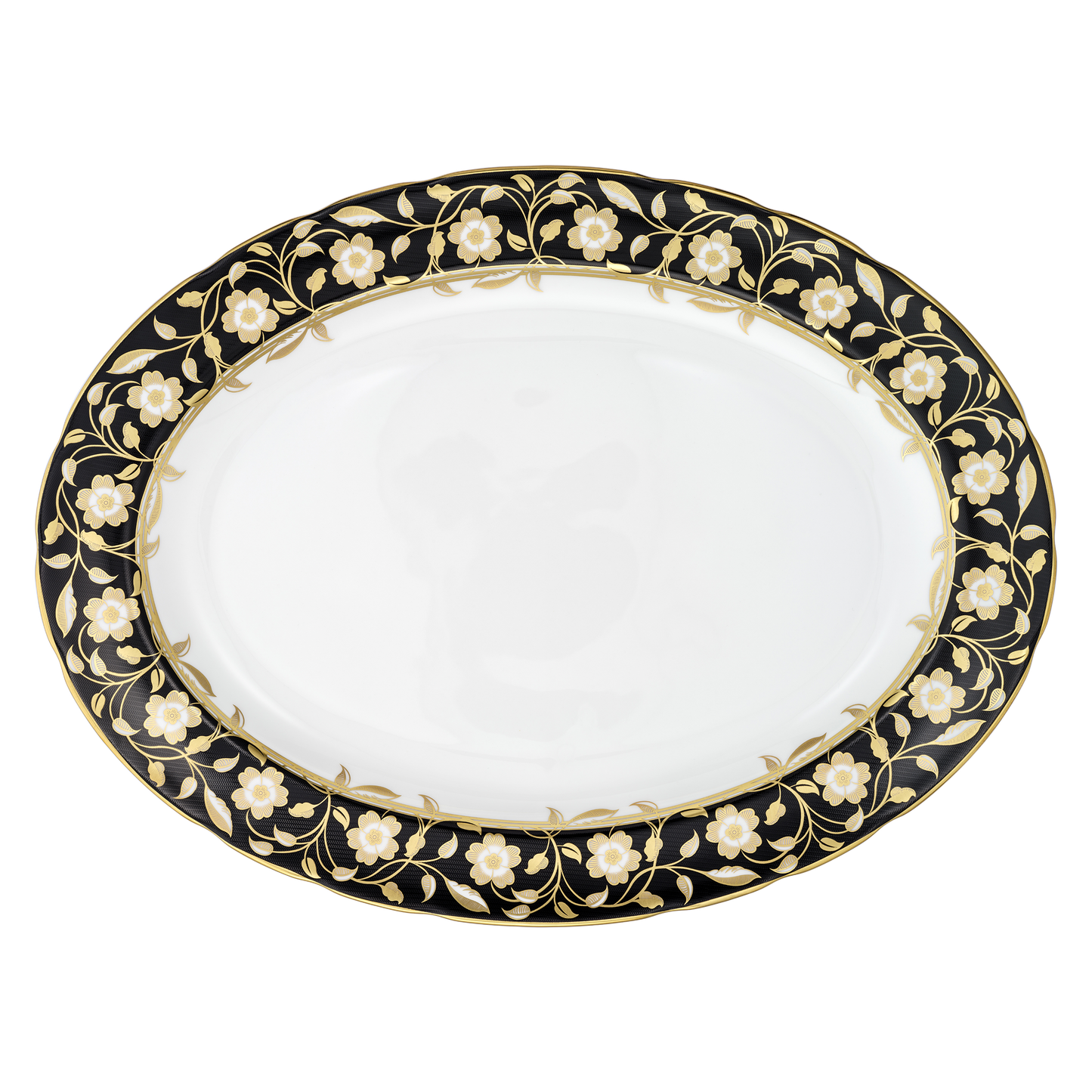 Royal Crown Derby Primrose Oval Dish (37.5cm) – official product image
