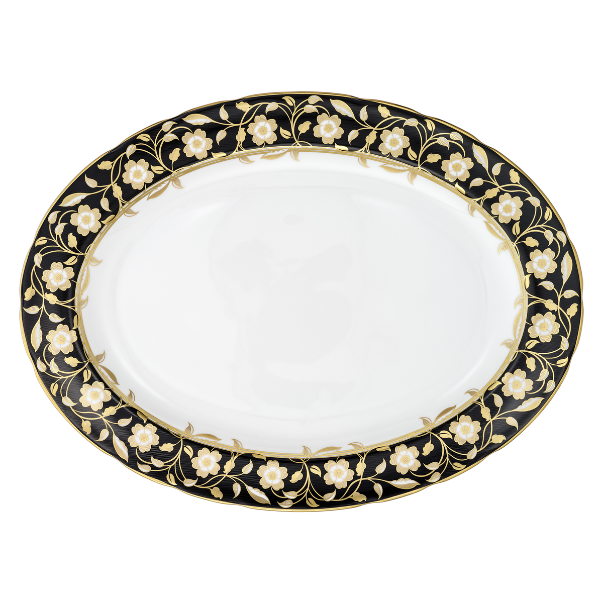 Royal Crown Derby Primrose Oval Dish (37.5cm) – official product image