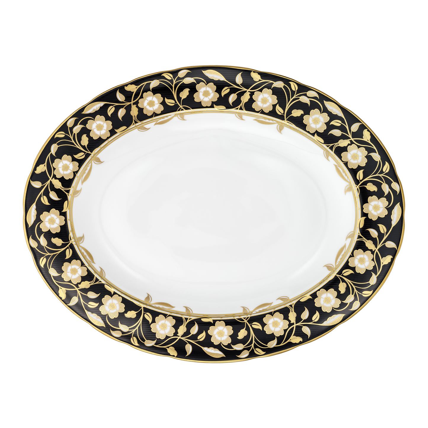Royal Crown Derby Primrose Oval Dish (32.5cm) – official product image