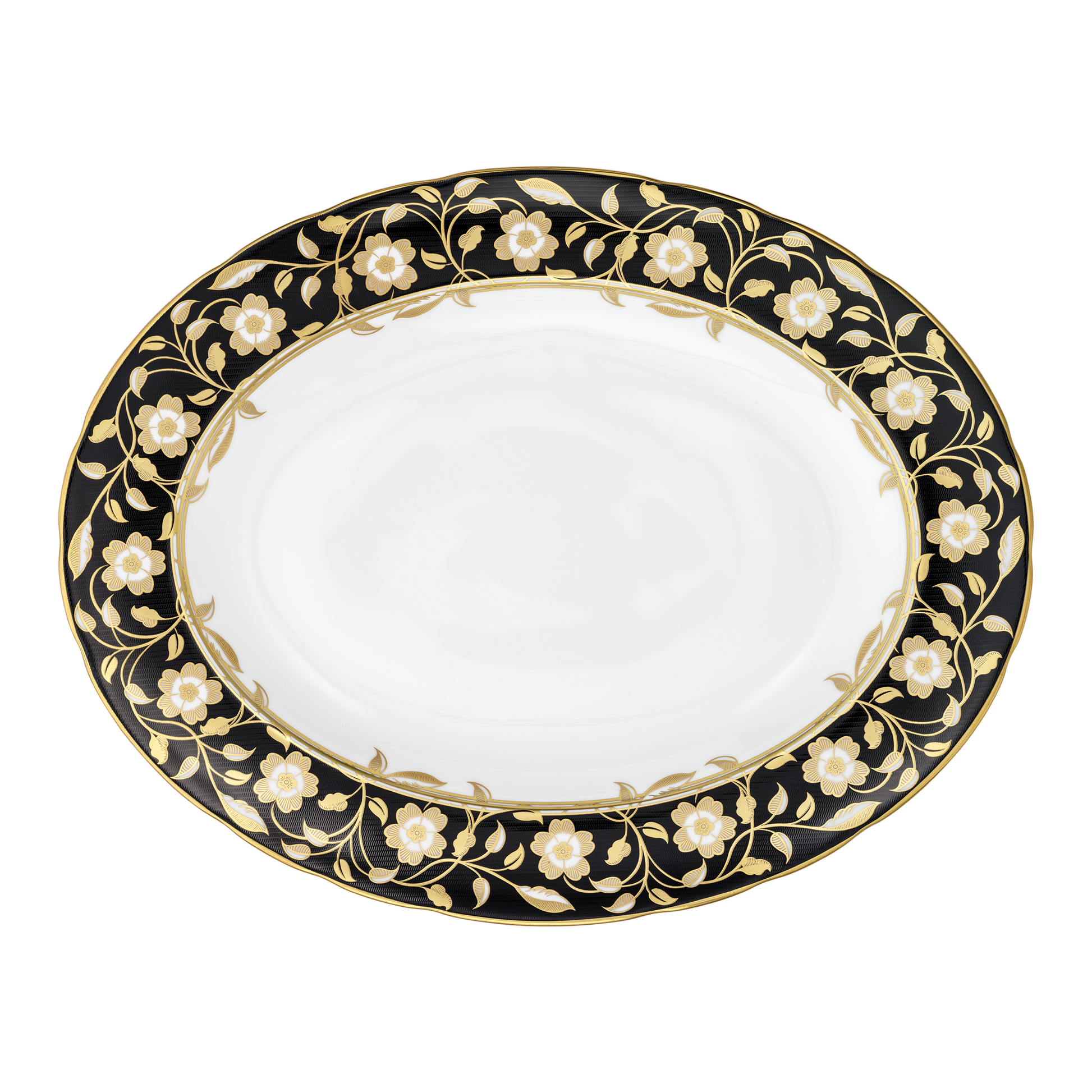 Royal Crown Derby Primrose Oval Dish (32.5cm) – official product image