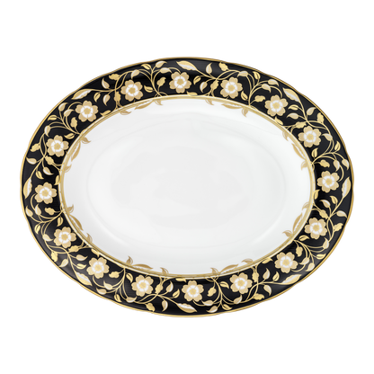 Royal Crown Derby Primrose Oval Dish (32.5cm) – official product image