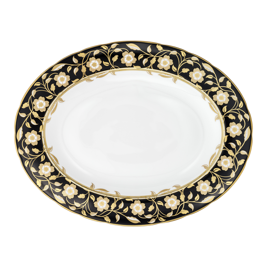 Royal Crown Derby Primrose Oval Dish (32.5cm) – official product image