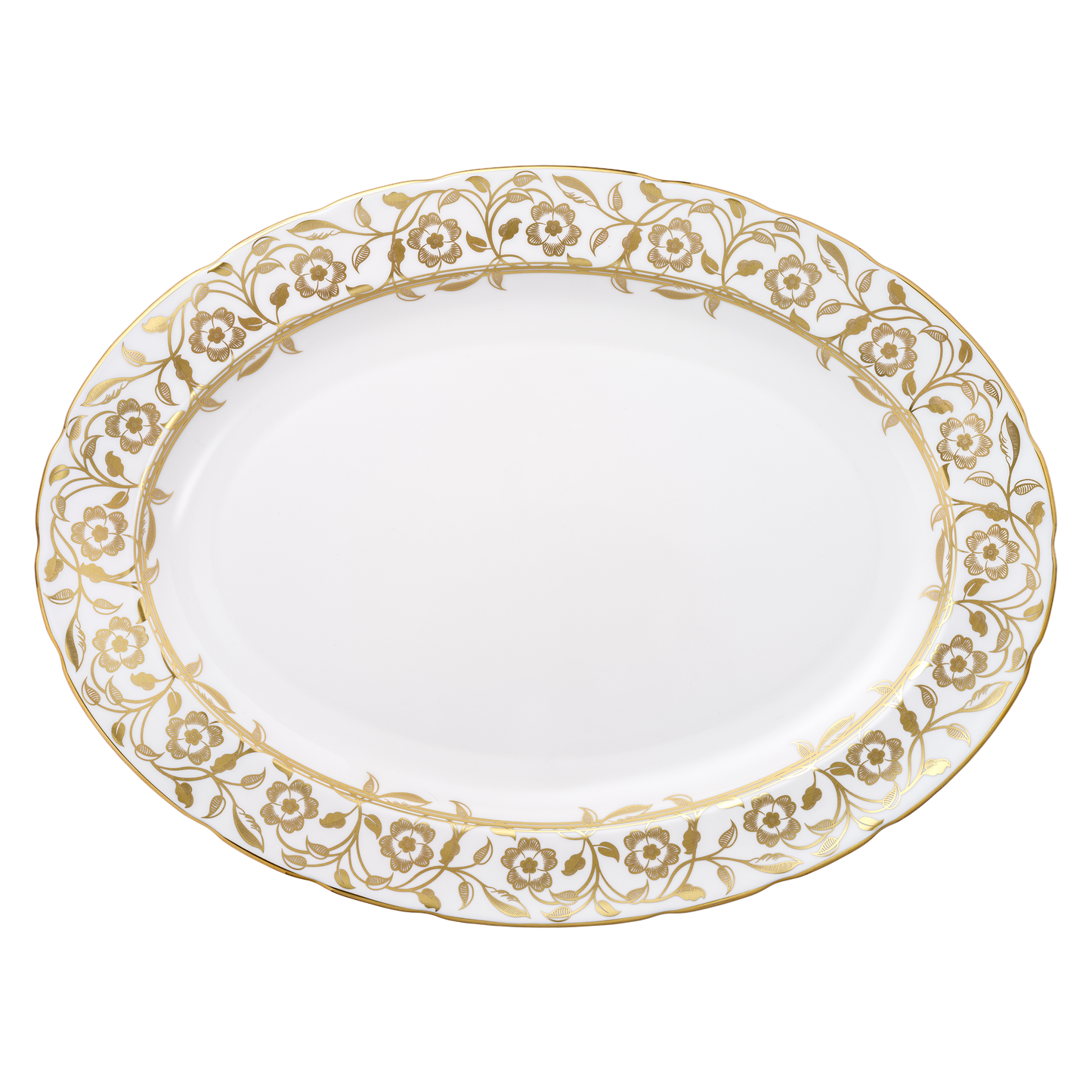Royal Crown Derby Primrose Oval Dish (37.5cm) – official product image