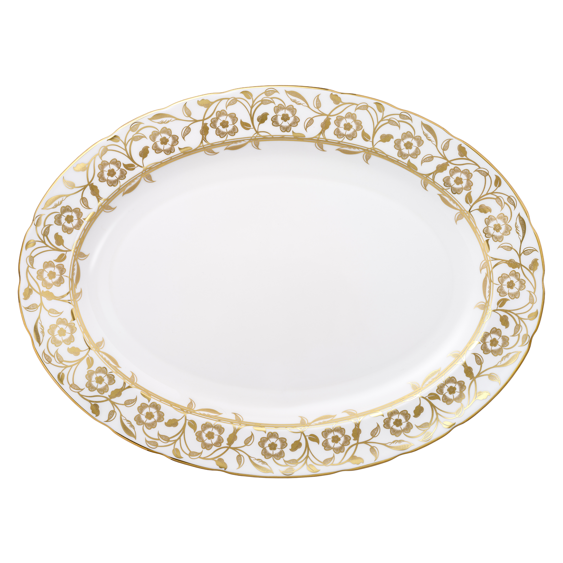 Royal Crown Derby Primrose Oval Dish (37.5cm) – official product image