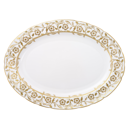Royal Crown Derby Primrose Oval Dish (37.5cm) – official product image