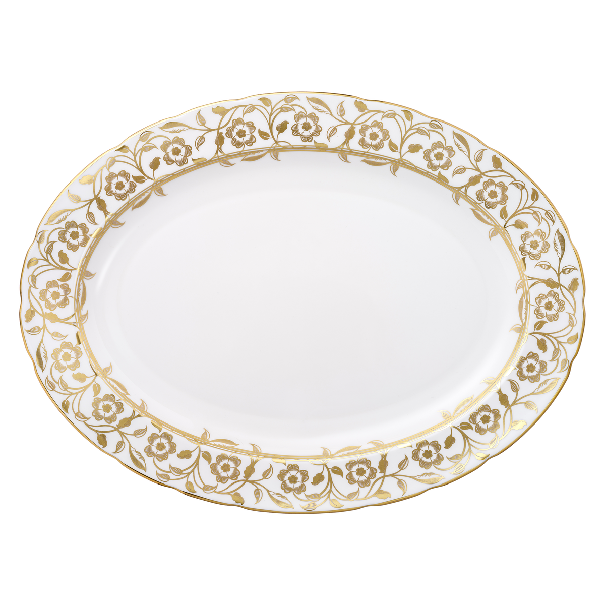 Royal Crown Derby Primrose Oval Dish (37.5cm) – official product image