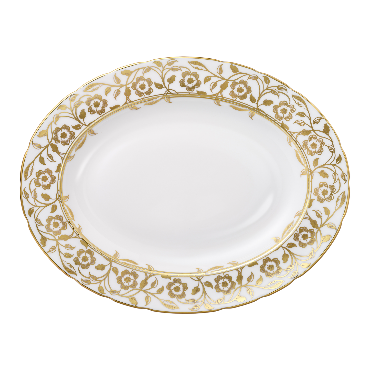 Royal Crown Derby Primrose Oval Dish (32.5cm) – official product image