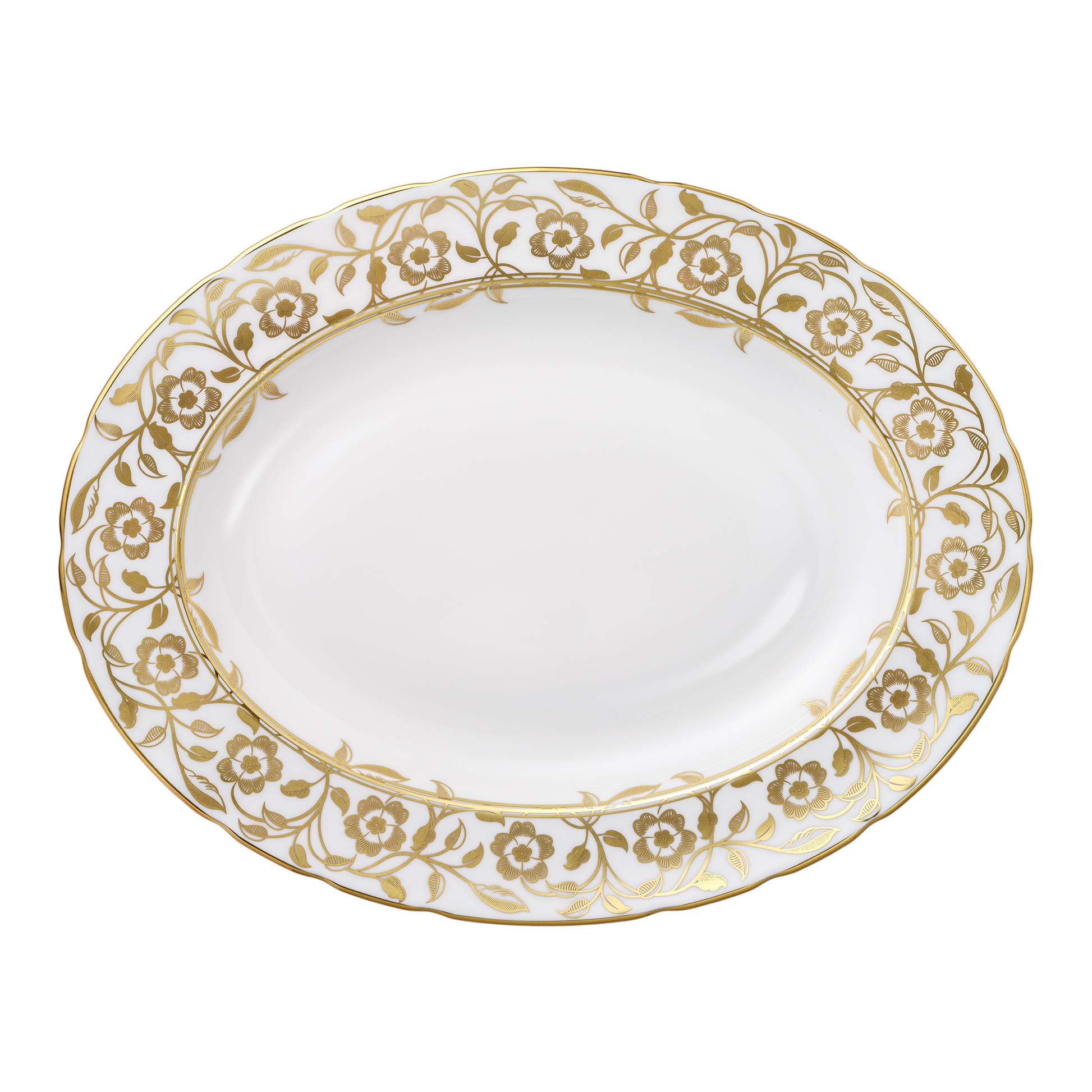 Royal Crown Derby Primrose Oval Dish (32.5cm) – official product image