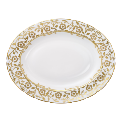 Royal Crown Derby Primrose Oval Dish (32.5cm) – official product image