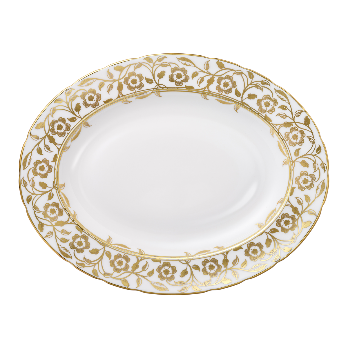 Royal Crown Derby Primrose Oval Dish (32.5cm) – official product image