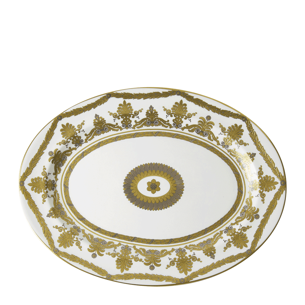 Royal Crown Derby Pearl Palace Oval Dish (41cm) – official product image