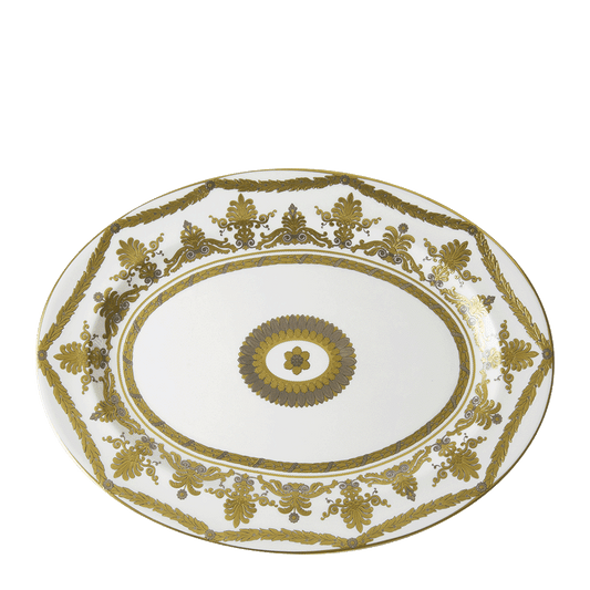 Royal Crown Derby Pearl Palace Oval Dish (41cm) – official product image
