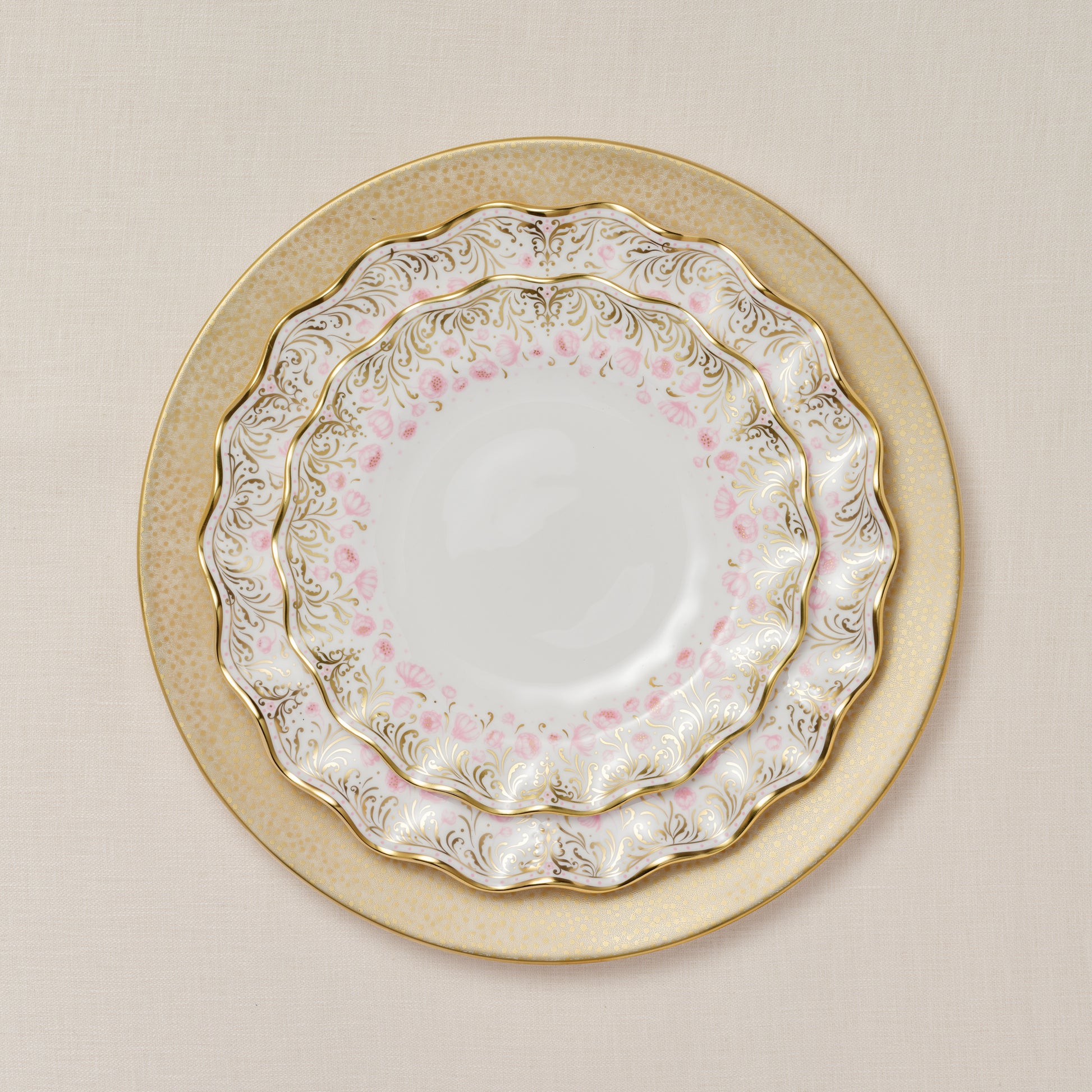 Royal Crown Derby Royal Peony Pink Rim Soup Bowl (21cm) – alternate official product image