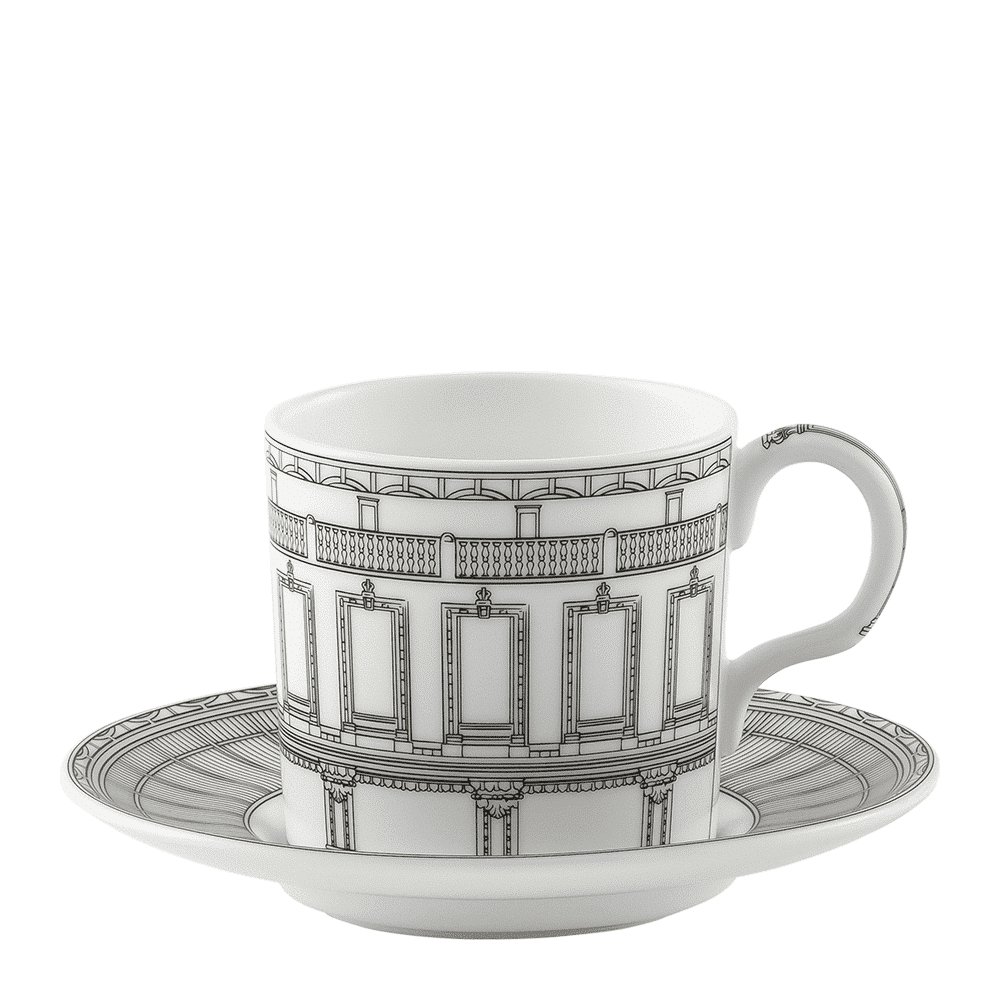 Royal Crown Derby Royal Albert Hall Coffee Cup and Saucer (85ml) – official product image