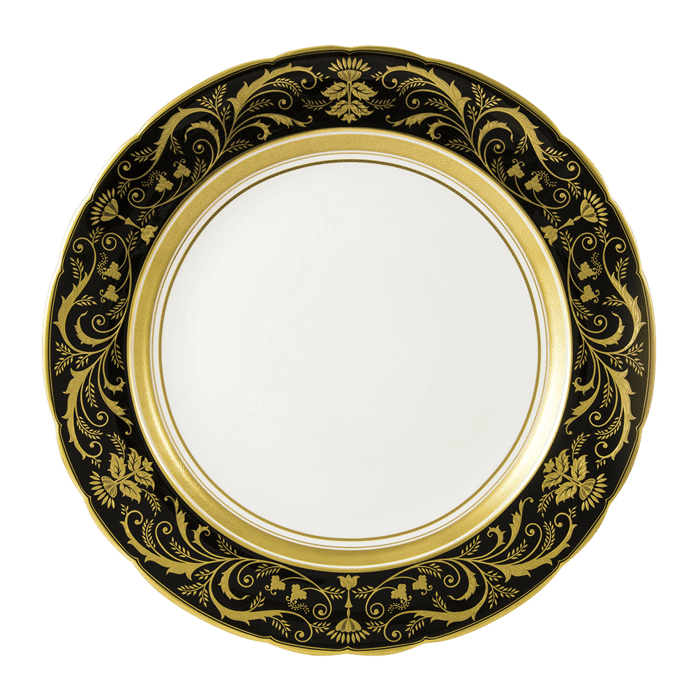 Royal Crown Derby Regency Black Soup Tureen Stand (35cm) – official product image