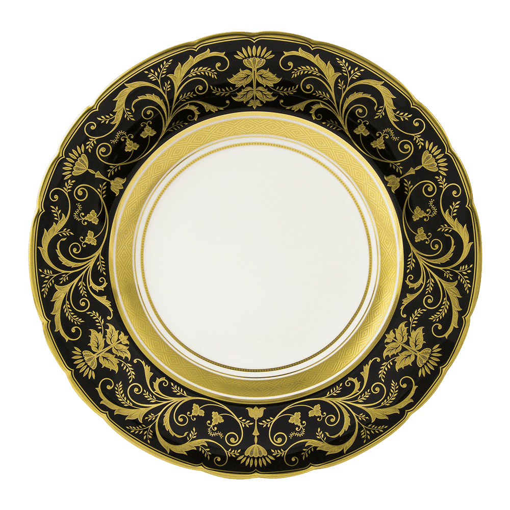 Royal Crown Derby Regency Black Dinner Plate (27cm) – official product image