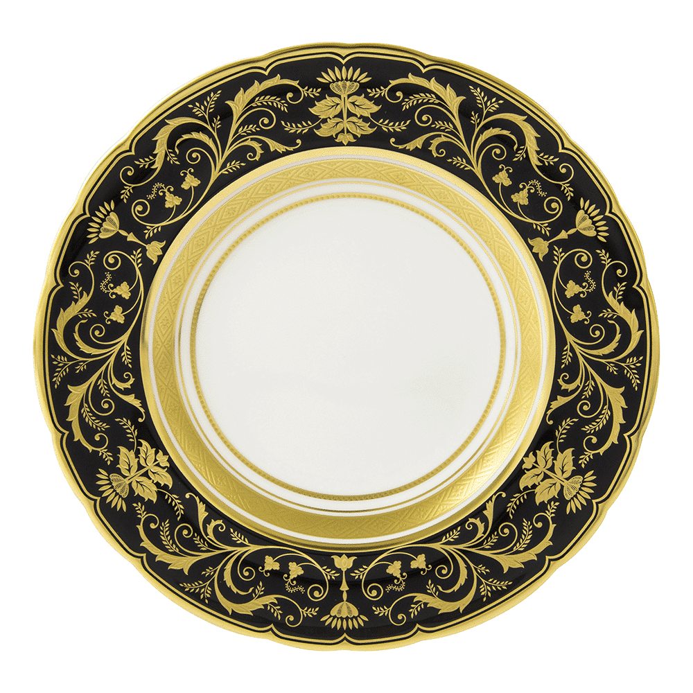 Royal Crown Derby Regency Black Side Plate (16cm) – official product image