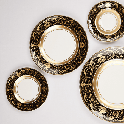 Royal Crown Derby Regency Black Side Plate (16cm) – alternate official product image