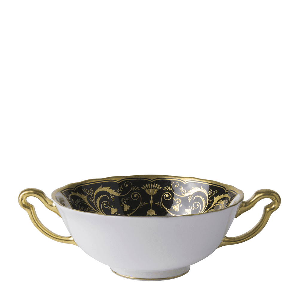 Royal Crown Derby Regency Black Cream Soup Cup (340ml) – official product image