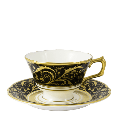 Royal Crown Derby Regency Black Teacup (220ml) – alternate official product image