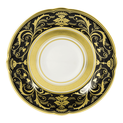 Royal Crown Derby Regency Black Tea Saucer (14cm) – official product image