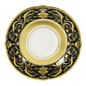Royal Crown Derby Regency Black Tea Saucer (14cm) – official product image